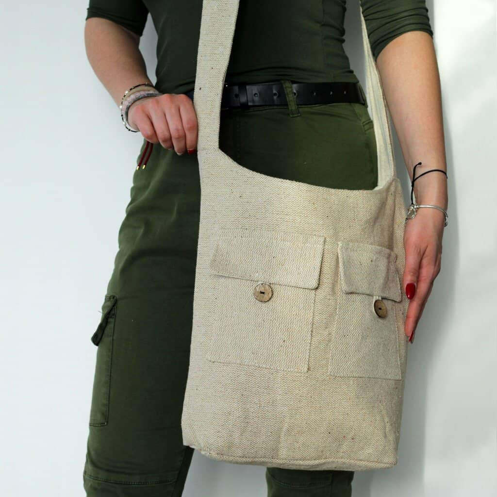 Natural Tones Two Pocket Bags - Natural - Large - Image 3