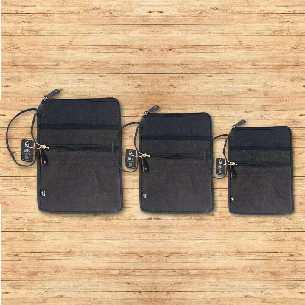 Stonewash Travel Laptop Pouch - Charcoal - Image 2